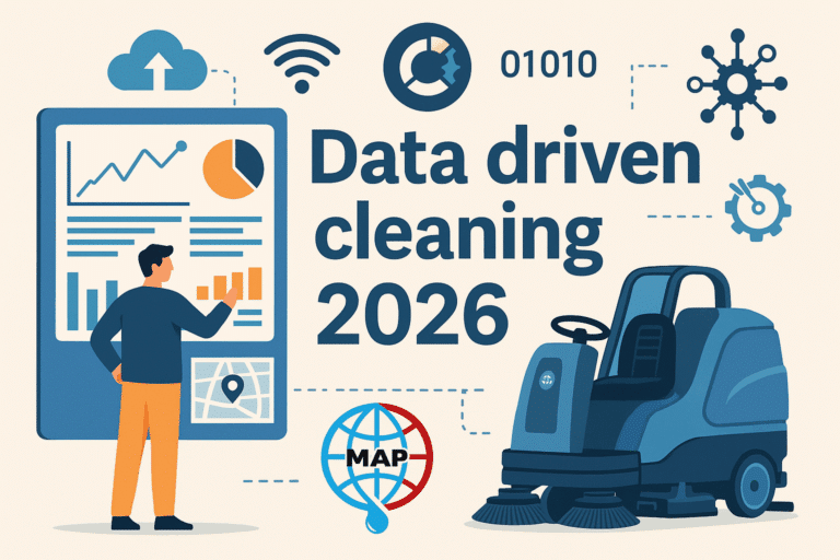 Scopri cos’è il data-driven cleaning nel 2026 e come IoT e analisi dati stanno rivoluzionando la pulizia professionale. Tecnologie MAP, vantaggi e soluzioni.
