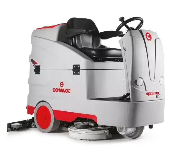 Comac Optima lavasciuga pavimenti uomo a bordo